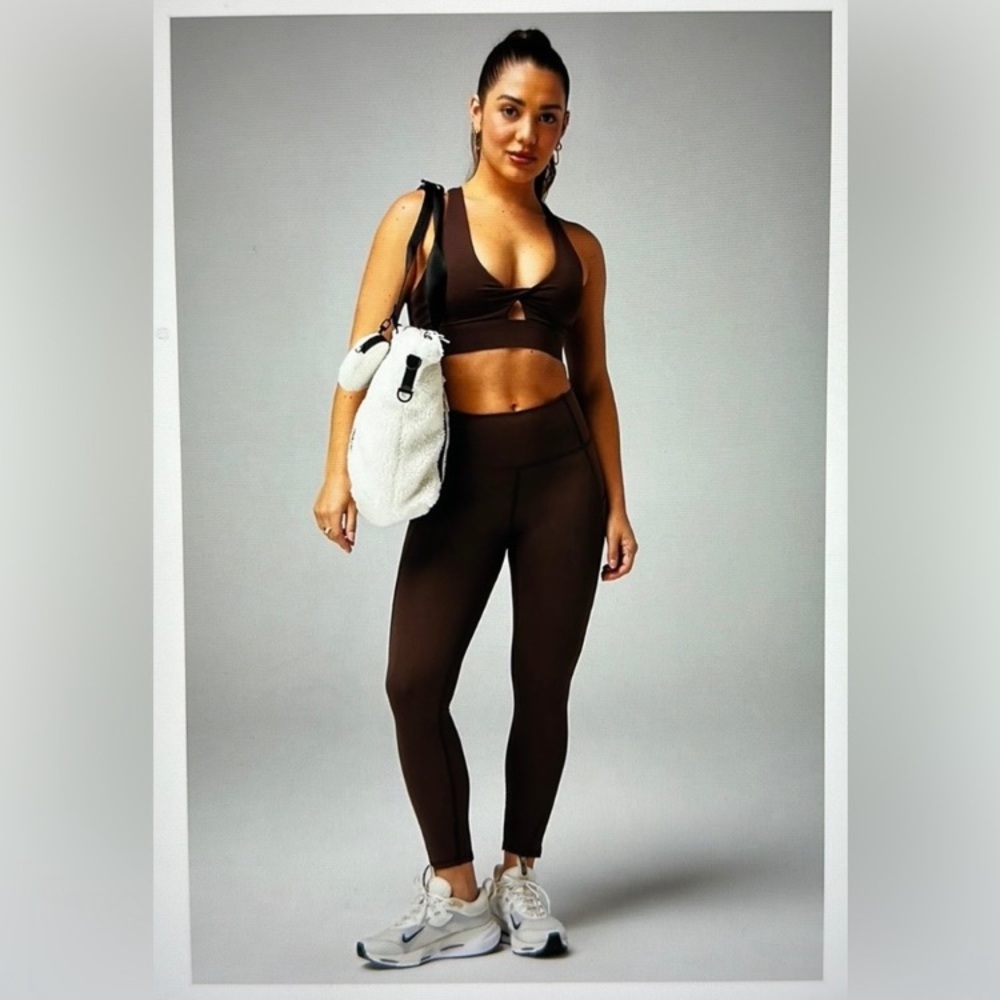 NWOT…. Large Brown Fabletics PureLuxe Leggings